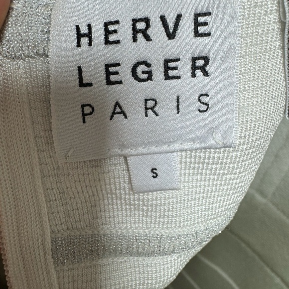 Hérve Léger Metallic Bandage Maxi Dress, Size S - Picture 8 of 8